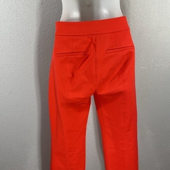 J. Crew Remi Grenadine Red-Orange Ankle Stretch Pants 0P - Picture 7 of 11
